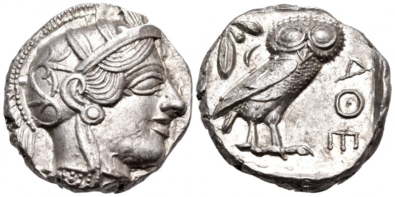 ATTICA. Athens. Circa 449-404 BC. Tetradrachm (Silver, 24 mm, 17.22 g, 7 h), c. ...