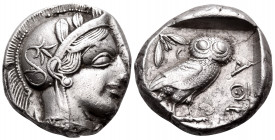 ATTICA. Athens. Circa 449-404 BC. Tetradrachm (Silver, 23 mm, 17.07 g, 9 h), c. 430s. Head of Athena to right, wearing crested Attic helmet adorned wi...