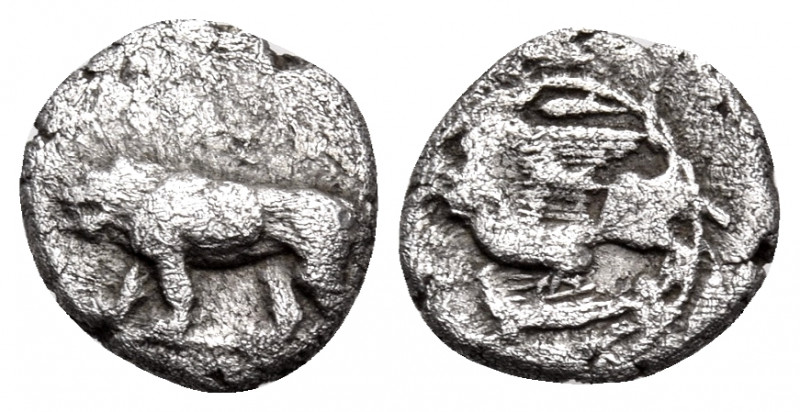 SIKYONIA. Sikyon. Circa 431-400 BC. Hemiobol (Silver, 8 mm, 0.39 g, 11 h). Σ Lio...