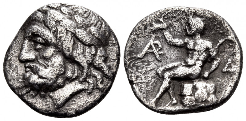 ARKADIA, Arkadian League. Circa 330-275 BC. Triobol (Silver, 15 mm, 2.56 g, 9 h)...