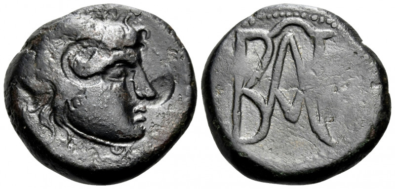KINGS OF BOSPOROS. Polemo I, circa 14/3-10/9 BC. (Bronze, 22 mm, 7.99 g, 10 h), ...