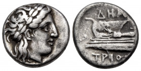 BITHYNIA. Kios. Circa 350-300 BC. Hemidrachm (Silver, 12 mm, 2.41 g, 11 h), struck under the magistrate Demetrios. [KIA] Laureate head of Apollo to ri...