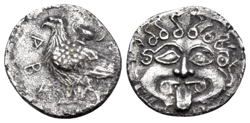 TROAS. Abydos. Circa 480-450 BC. Obol (Silver, 11.5 mm, 0.65 g, 11 h). ABY Eagle...