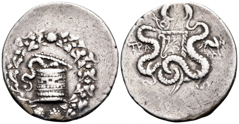 LYDIA. Tralleis. Circa 166-67 BC. Cistophoric Tetradrachm (Silver, 30 mm, 12.44 ...