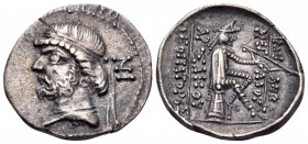 KINGS OF PARTHIA. Phraates II, 132-126 BC. Drachm (Silver, 18.5 mm, 3.30 g, 12 h), Nisa, c. 128/7. Diademed bust of Phraates II left; behind, NI. Rev....