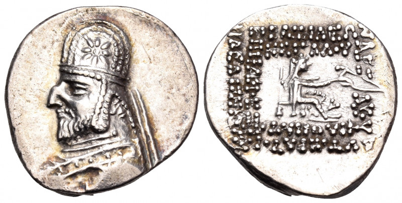 KINGS OF PARTHIA. Mithradates III, circa 87-79 BC. Drachm (Silver, 20.5 mm, 4.06...