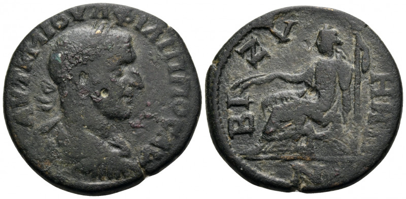 THRACE. Bizya. Philip I, 244-249. (Bronze, 28 mm, 12.95 g, 1 h). ΑΥΤ Κ Μ ΙΟΥΛ ΦΙ...