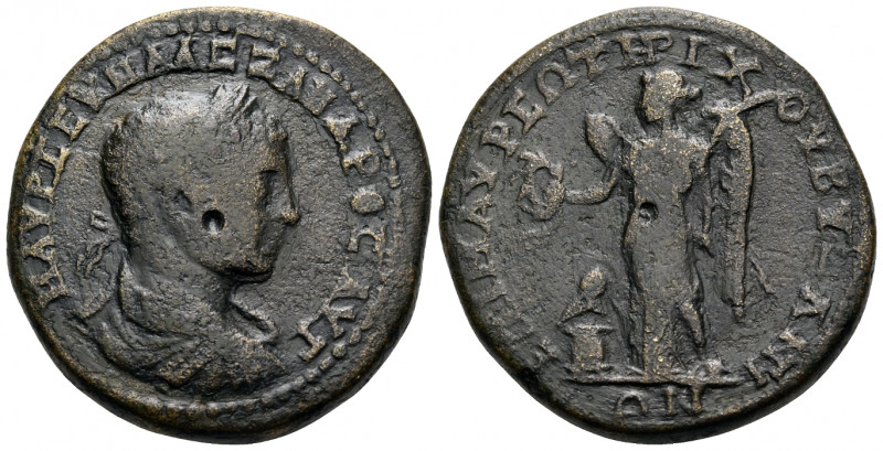 THRACE. Byzantium. Severus Alexander, 222-235. (Bronze, 28 mm, 17.46 g, 7 h), st...