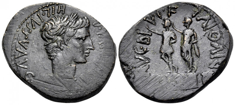 MACEDON. Philippi. Augustus, 27 BC -14 AD. (Bronze, 26 mm, 10.48 g, 12 h). COL A...