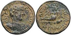 PISIDIA. Apollonia-Mordiaeum. Gallienus, 253-268. (Bronze, 35 mm, 23.33 g, 6 h). AYT K Π Λ ΓAΛΛIHNOC Laureate, draped and cuirassed bust of Gallienus ...