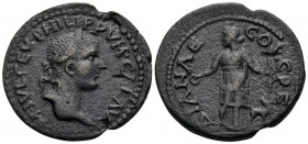 PISIDIA. Cremna. Philip II, 247-249. (Bronze, 25 mm, 8.73 g, 7 h). M IVL SEV PHILIPPVM CAE AVG Laureate head of Philip II to right. Rev. ΔIANAE COL CR...