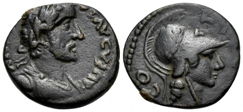 LYCAONIA. Iconium. Antoninus Pius, 138-161. Assarion (Bronze, 17 mm, 3.42 g, 6 h...