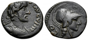 LYCAONIA. Iconium. Antoninus Pius, 138-161. Assarion (Bronze, 17 mm, 3.42 g, 6 h). ANTONINVS AVGV SΠP ( sic! ) Laureate, draped and cuirassed bust of ...