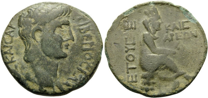 EASTERN CILICIA OR NORTHERN SYRIA. Uncertain Caesarea. Claudius, 41-54. (Bronze,...