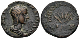 CAPPADOCIA. Caesaraea-Eusebia. Tranquillina, 238-244. (Bronze, 22 mm, 7.33 g, 11 h), struck under Gordian III, year Z = 7 = 243-244. CAB TPANKYΛΛINA A...
