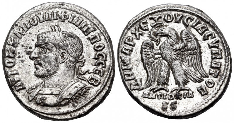 SYRIA, Seleucis and Pieria. Antioch. Philip I, 244-249. Tetradrachm (Billon, 26 ...