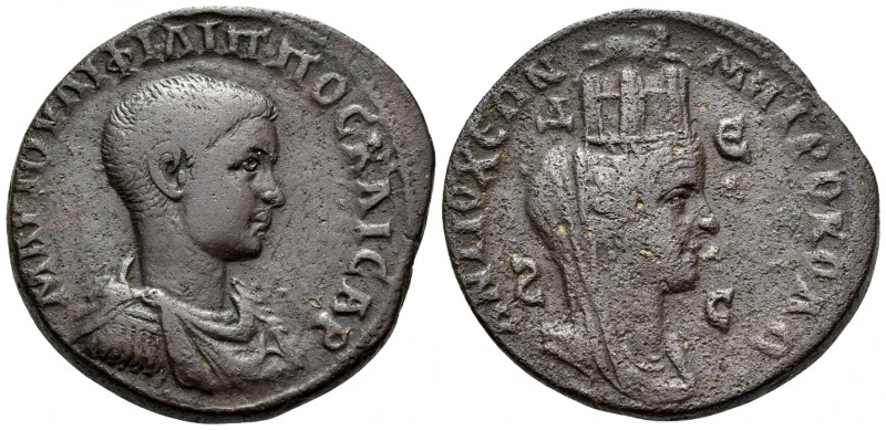 SYRIA, Seleucis and Pieria. Antioch. Philip II, as Caesar, 244-247. (Bronze, 29 ...