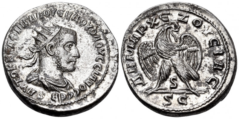 SYRIA, Seleucis and Pieria. Antioch. Volusian, 251-253. Tetradrachm (Billon, 27 ...