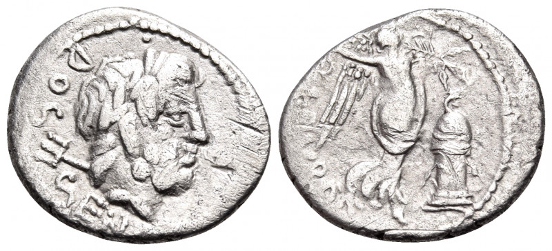 L. Rubrius Dossenus, 87 BC. Quinarius (Silver, 15 mm, 2.05 g, 12 h), Rome. DOS-S...