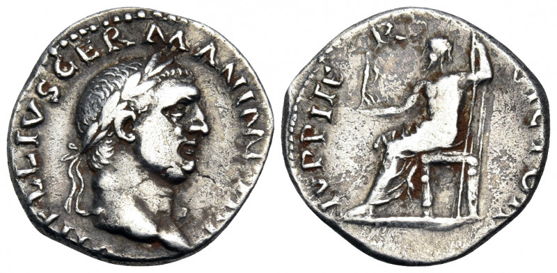 Vitellius, 69. Denarius (Silver, 18 mm, 3.28 g, 7 h), Rome. A VITELLIVS GERMAN I...