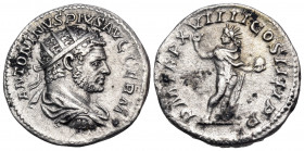 Caracalla, 198-217. Antoninianus (Silver, 22 mm, 4.69 g, 12 h), Rome, 216. ANTONINVS PIVS AVG GERM Radiate, draped and cuirassed bust of Caracalla to ...