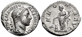 Severus Alexander, 222-235. Denarius (Silver, 19 mm, 3.20 g, 6 h), Rome, 226. IMP C M AVR SEV ALEXAN AVG Laureate and draped bust of Severus Alexander...
