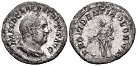 Balbinus, 238. Denarius (Silver, 19 mm, 2.70 g, 6 h), Rome, April - June 238. IMP C D CAEL BALBINVS AVG Laureate, draped and cuirassed bust of Balbinu...