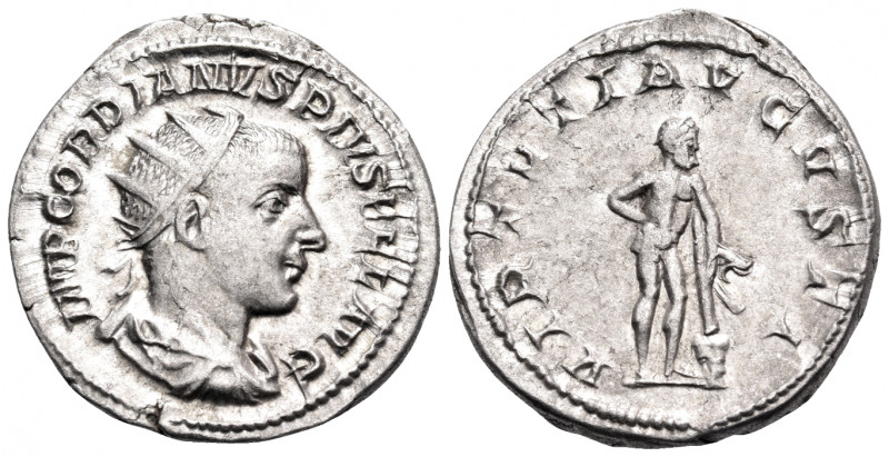 Gordian III, AD 238-244. Antoninianus (Silver, 22 mm, 4.55 g, 1 h), Rome, 241-24...