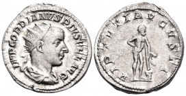 Gordian III, AD 238-244. Antoninianus (Silver, 22 mm, 4.55 g, 1 h), Rome, 241-243. IMP GORDIANVS PIVS FEL AVG Radiate, draped and cuirassed bust of Go...