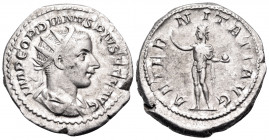 Gordian III, 238-244. Antoninianus (Silver, 23 mm, 5.39 g, 1 h), Rome, 241-243. IMP GORDIANVS PIVS FEL AVG Radiate, draped and cuirassed bust of Gordi...
