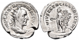 Trajan Decius, 249-251. Heavy Antoninianus (Silver, 23 mm, 4.27 g, 1 h), Rome. IMP C M Q TRAIANVS DECIVS AVG Radiate and cuirassed bust of Trajan Deci...