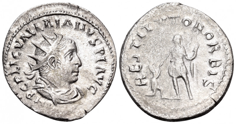 Valerian I, 253-260. Antoninianus (Silver, 24 mm, 3.32 g, 7 h), Rome, 256-257. I...