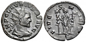 Claudius II, 268-270. Antoninianus (Billon, 20 mm, 3.04 g, 6 h), Mediolanum, mid 269-Spring 270. IMP CLAVDIVS P F AVG Radiate, draped and cuirassed bu...
