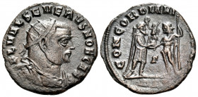 Severus II, as Caesar, 305-306. Antoninianus (Bronze, 20 mm, 3.00 g, 12 h), Alexandria, Γ = 3rd officina. FL VAL SEVERVS NOB CAES Radiate, draped and ...