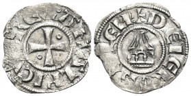 CRUSADERS. Latin Kingdom of Jerusalem. Amaury, 1163-1174. Denier (Billon, 18.5 mm, 0.79 g, 7 h), Jerusalem. (annulet) AMALRICVS RЄX Cross pattée with ...