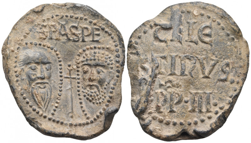 ITALY. Papal Coinage. Celestine III, 1191-1198. Seal or Bulla (Lead, 42 mm, 45.0...