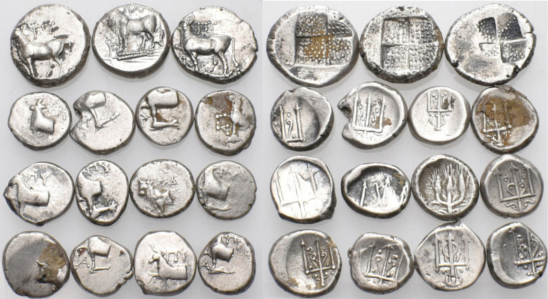 GREEK. Circa 5th - 3rd century BC. (Silver, 33.55 g). A lot of Fifteen (15) silv...