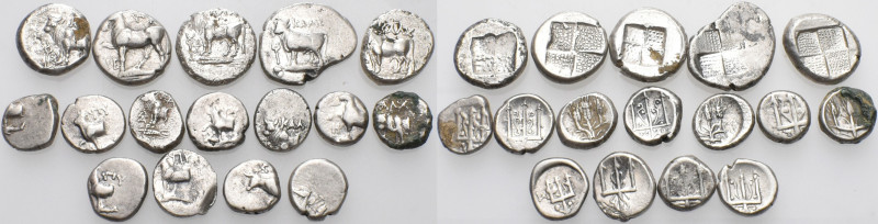 GREEK. Circa 5th - 3rd century BC. (Silver, 38.87 g). A lot of Sixteen (16) silv...