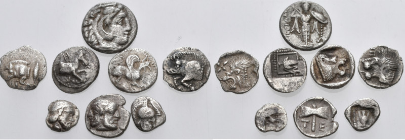 GREEK. Circa 5th - 3rd century BC. (Silver, 5.23 g). A lot of Eight (8) silver f...