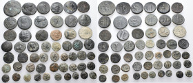 GREEK. Circa 3rd - 1st century BC. (Bronze, 183.00 g). A lot of Fifty-four (54) bronze coins, mostly from mints in mainland Greece and Asia Minor. An ...