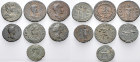 ROMAN PROVINCIAL. Circa 2nd - 3rd century. (Bronze, 64.96 g). Lot of Seven (7) Roman Provincial coins, mostly from mints in Asia Minor, including an i...