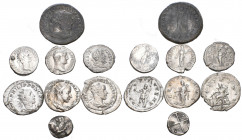 GREEK & ROMAN IMPERIAL. Circa 4th century BC - 4th century AD. (Silver/Bronze, 31.80 g). A lot of Eight (8) Greek (1) and Roman Imperial (6) coins, in...