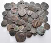 ROMAN IMPERIAL. Circa 2nd - 5th century. (Bronze, 312.00 g). A lot of One hundred and four (104) Roman coins, mostly from the Late Roman period. An in...
