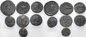 ROMAN IMPERIAL & PROVINCIAL. Circa 2nd - 4th century. (Bronze, 23.00 g). A lot of Seven (7) Roman Provincial (2) and Imperial (5) coins, including an ...