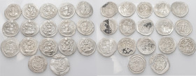 SASANIAN KINGS. Circa 6th - 7th century. (Silver, 70.68 g). Lot of Seventeen (17) Sassanian Drachms. Good very fine with some better. Two broken, but ...