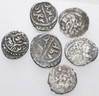 ISLAMIC. Circa 10th - 14th century. (Silver, 4.78 g). Lot of Six (6) Islamic silver coins. Mostly about very fine or better. Lot sold as is, no return...