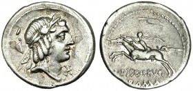 CALPURNIA. Denario. Roma (90-89 a.C.). FFC-326. SB-11a. MBC+.