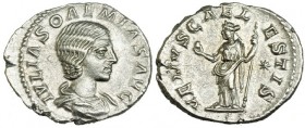 JULIA SOAEMIAS. Denario. Roma. R/ Venus a izq. con estrella a der.. RIC-241. SB-8. EBC.