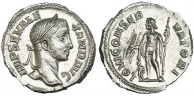 ALEJANDRO SEVERO. Denario. Roma (228-31). R/ Júpiter a izq. RIC-200, SB-73. SC.