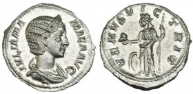 JULIA MAMEA, madre de Alejandro Severo. Denario. Roma. R/ Venus a izq. RIC-358. SB-76. SC.